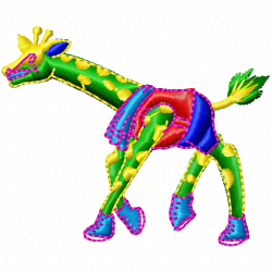 Giraffe Embroidery Design 1 Giraffe Embroidery Design 1